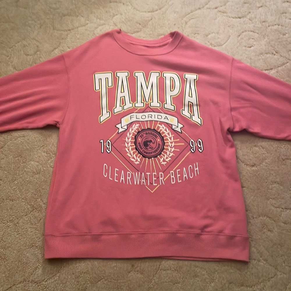 Pink Tampa Bay Surfing Club Sweater